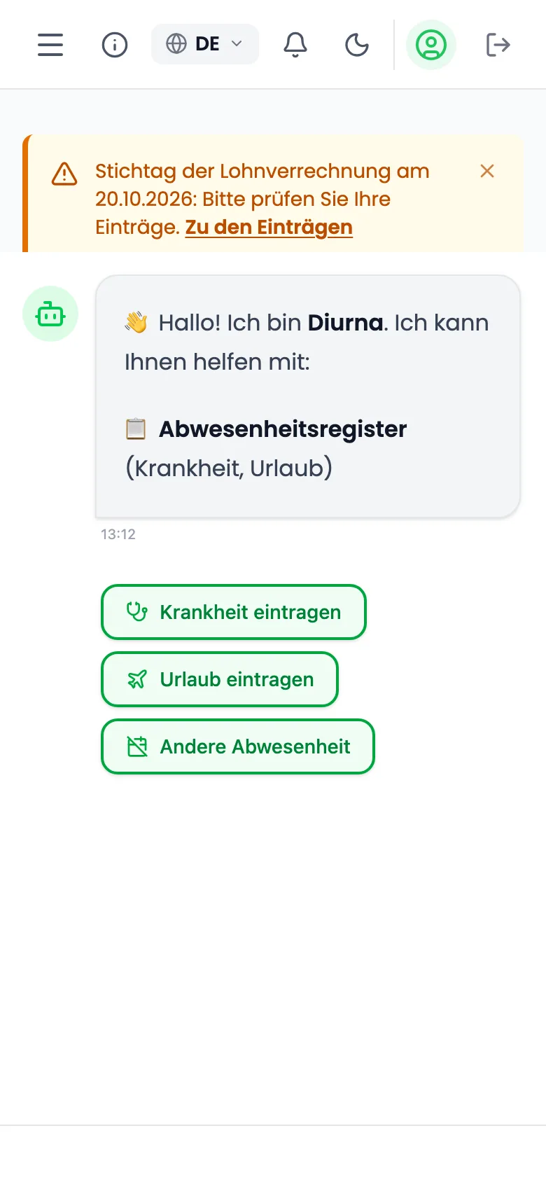 Einladung annehmen