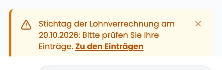 Die Erinnerung zum Stichtag