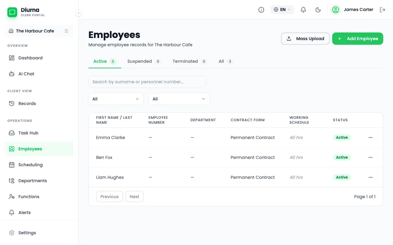 Add an employee