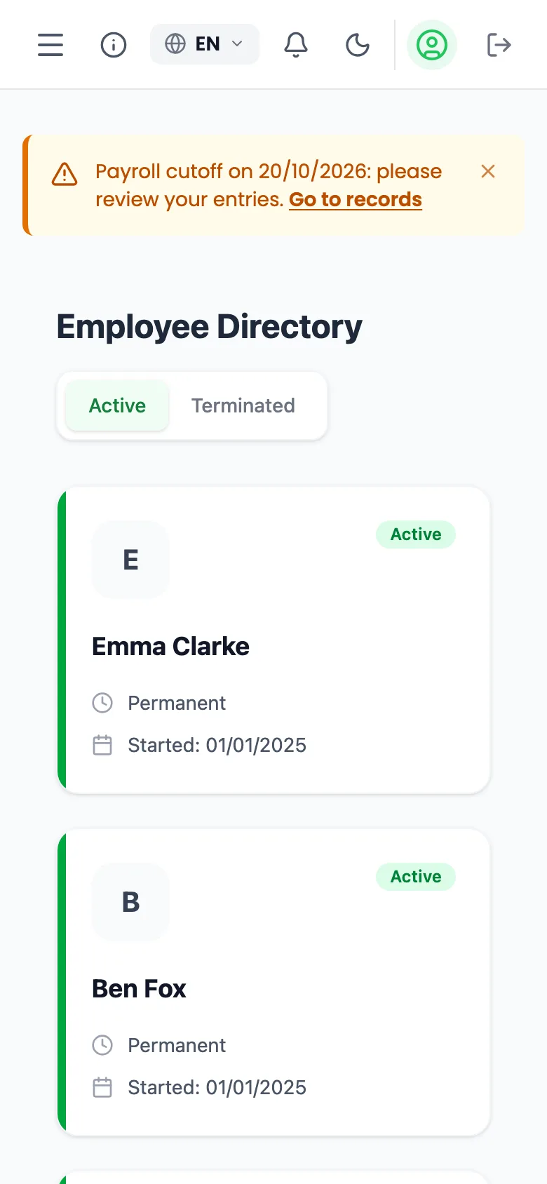 See your staff
