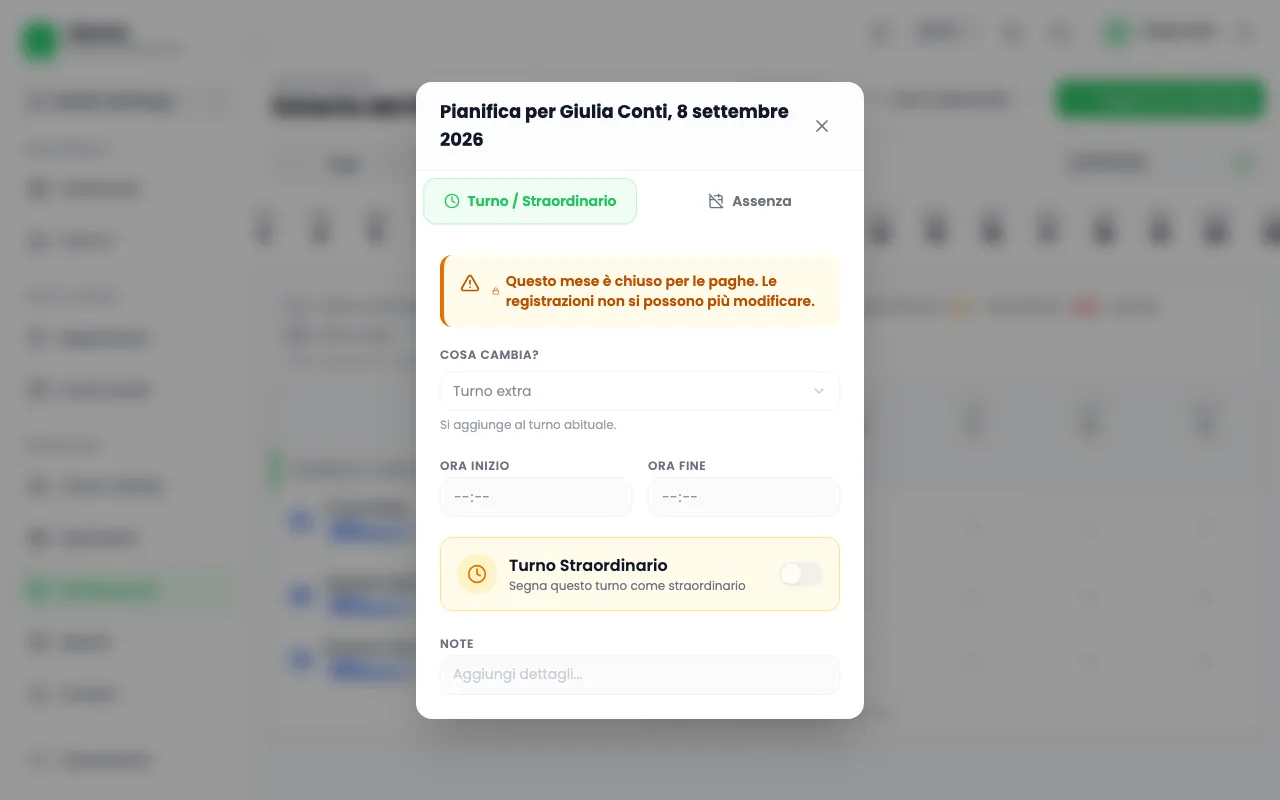 Controllare e correggere le registrazioni