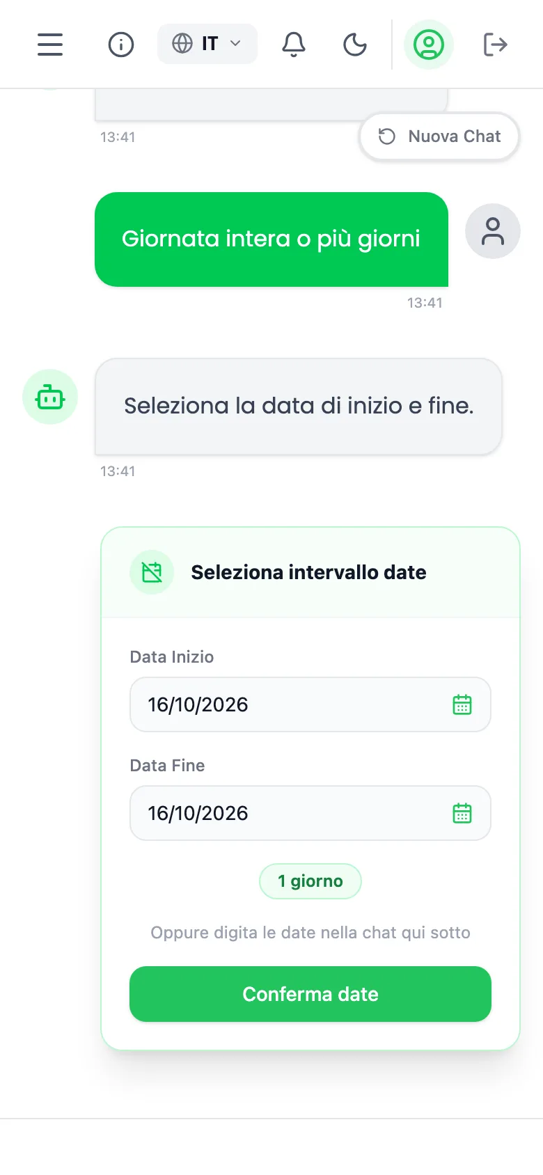 Segnalare un'assenza o uno straordinario